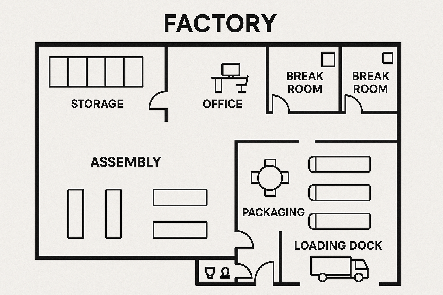 Architectural floor plan, not in Werk24 scope